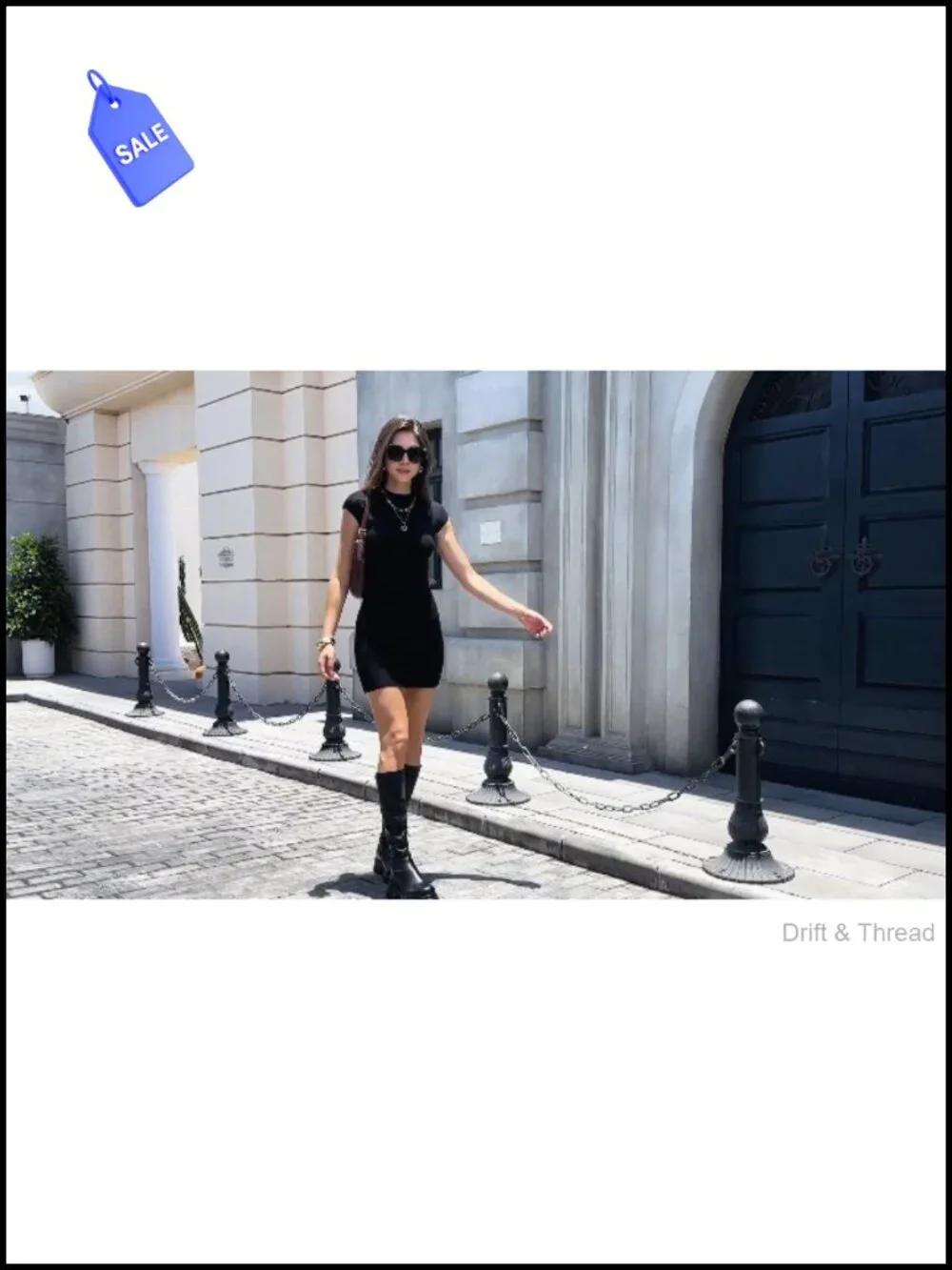 Women's Platform Knee High Stretch Boots Chunky Heel